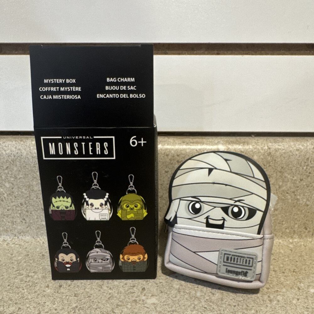 Loungefly Universal Monsters Mystery Mini Backpack Mummy Bag Charm Key Chain New